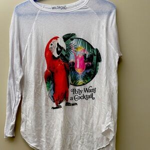 Wildfox Cream Long Sleeve Tee